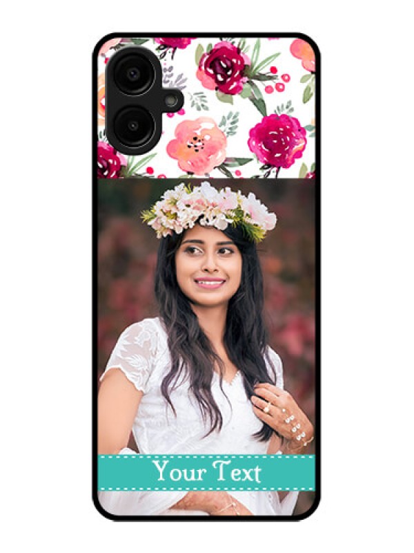 Custom Samsung Galaxy M06 Custom Metal Phone Case - Water Colors Floral Design