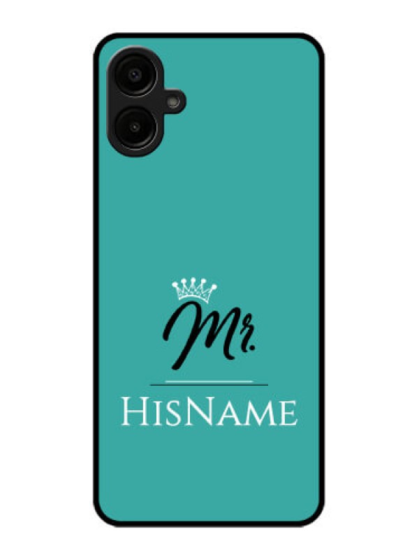 Custom Samsung Galaxy M06 Custom Metal Phone Case - Mr With Name Design