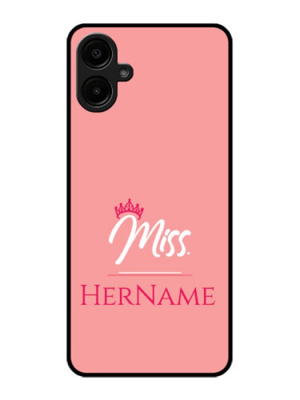 Custom Samsung Galaxy M06 Custom Metal Phone Case - Mrs With Name Design