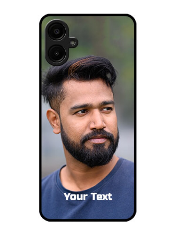 Custom Samsung Galaxy M06 Custom Metal Phone Case - Photo With Text Design