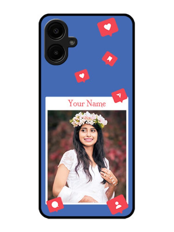 Custom Samsung Galaxy M06 Custom Metal Phone Case - Like Share And Comment Design