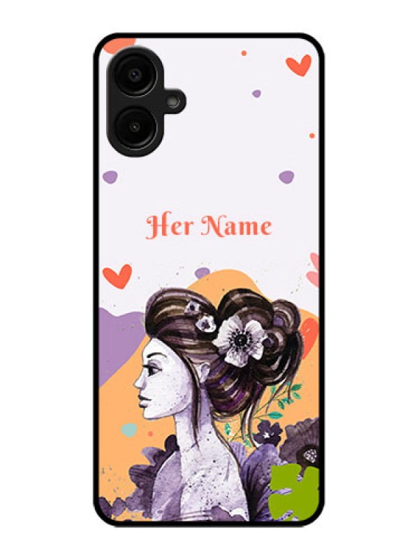 Custom Samsung Galaxy M06 Custom Metal Phone Case - Woman And Nature Design