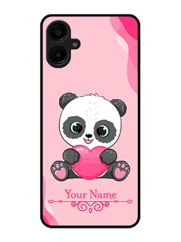 Custom Samsung Galaxy M06 Custom Metal Phone Case - Cute Panda Design