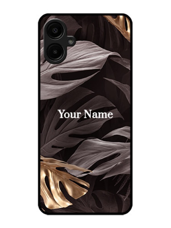 Custom Samsung Galaxy M06 Custom Metal Phone Case - Wild Leaves Digital Paint Design