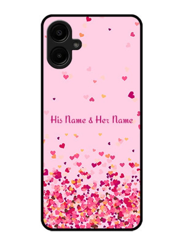 Custom Samsung Galaxy M06 Custom Metal Phone Case - Floating Hearts Design