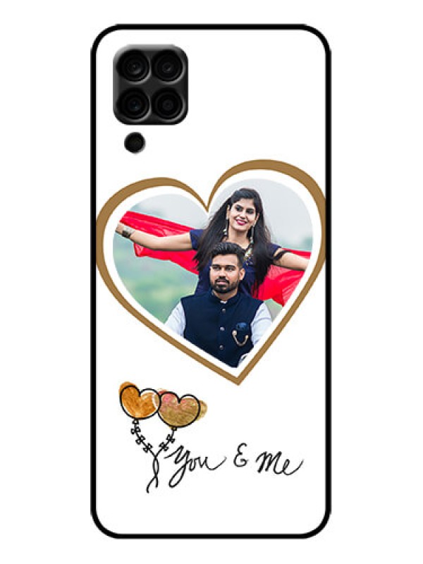 Custom Galaxy M12 Custom Metal Phone Case - You and Me Design