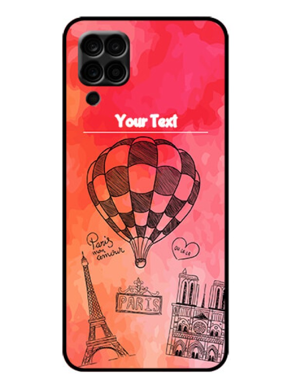 Custom Galaxy M12 Custom Metal Phone Case - Paris Theme Design