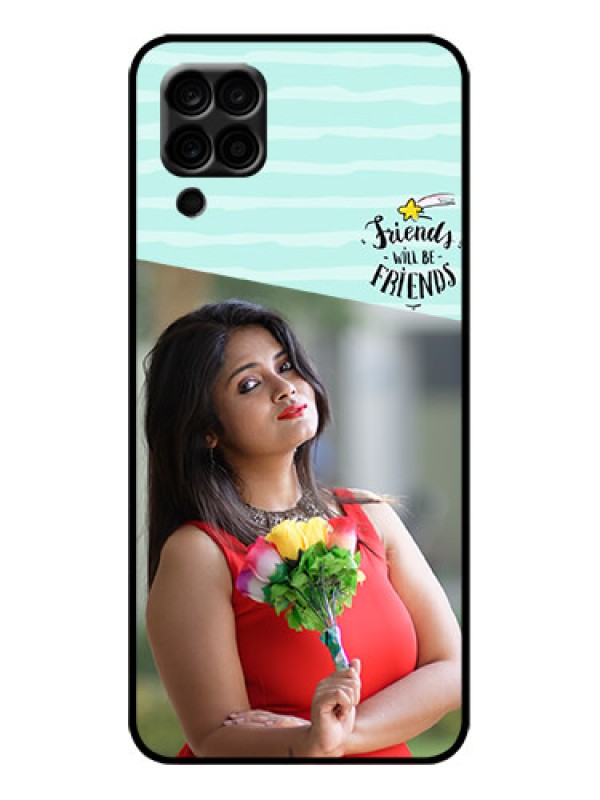 Custom Galaxy M12 Custom Metal Phone Case - Friends Picture Icon Design