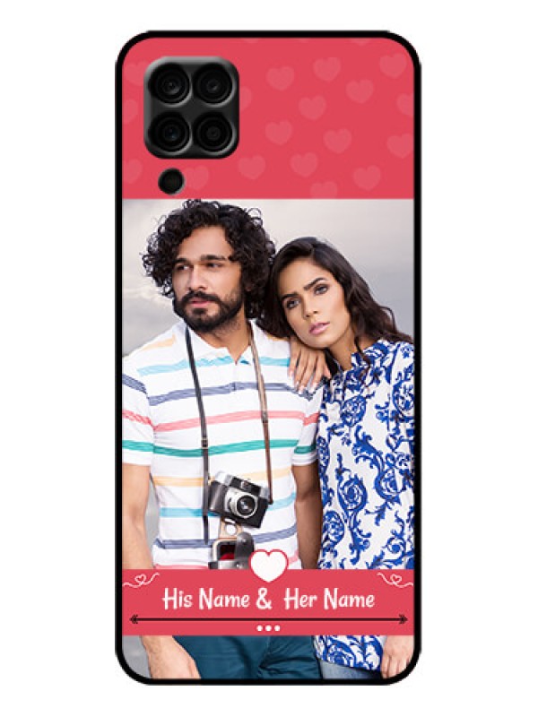 Custom Galaxy M12 Custom Metal Phone Case - Simple Love Design