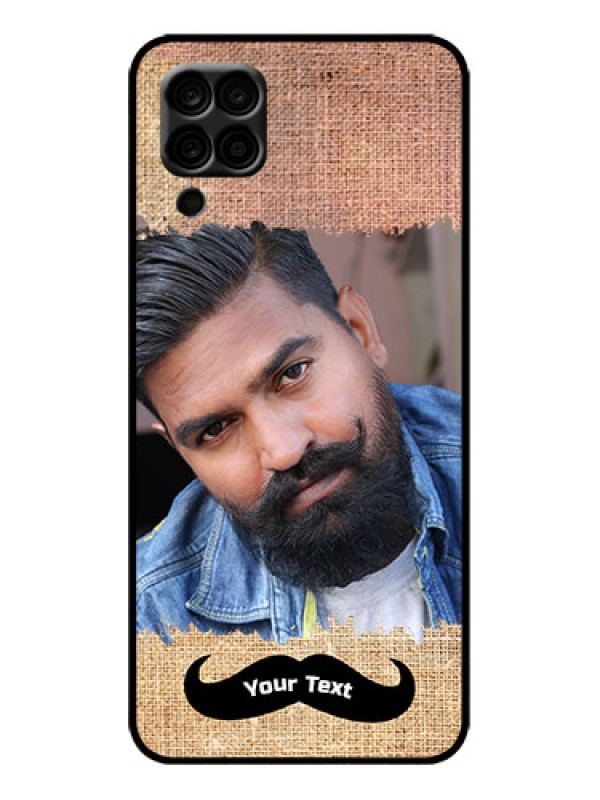 Custom Galaxy M12 Custom Metal Phone Case - With Texture Design