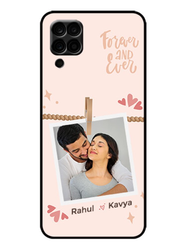 Custom Galaxy M12 Custom Metal Phone Case - Forever And Ever Love Design