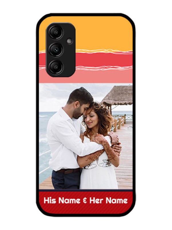 Custom Galaxy M14 5G Custom Metal Phone Case - Colorful Case Design