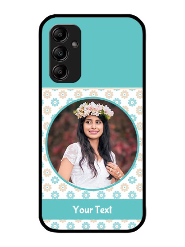 Custom Galaxy M14 5G Custom Metal Phone Case - Beautiful Flowers Design