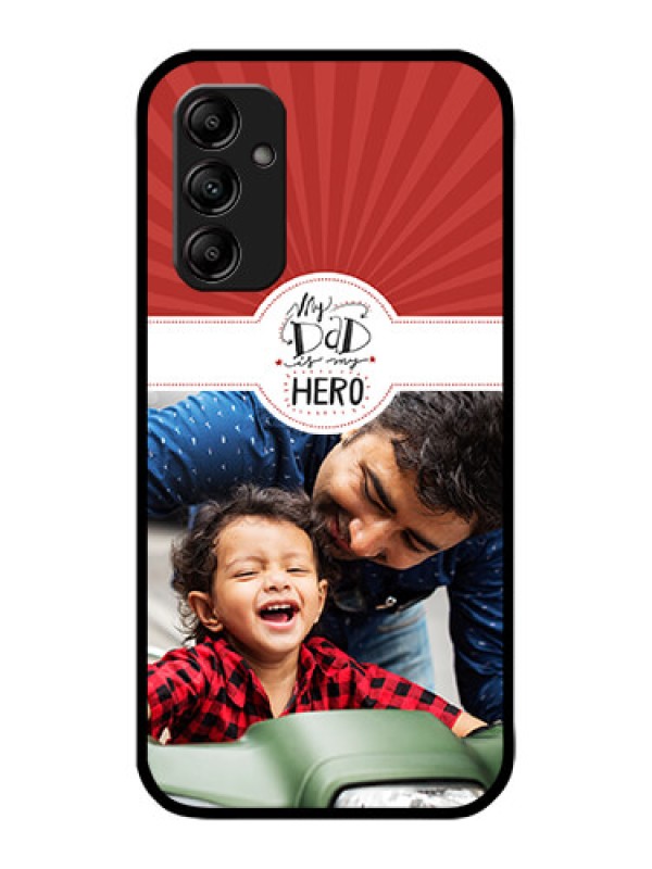 Custom Galaxy M14 5G Custom Metal Phone Case - My Dad Hero Design