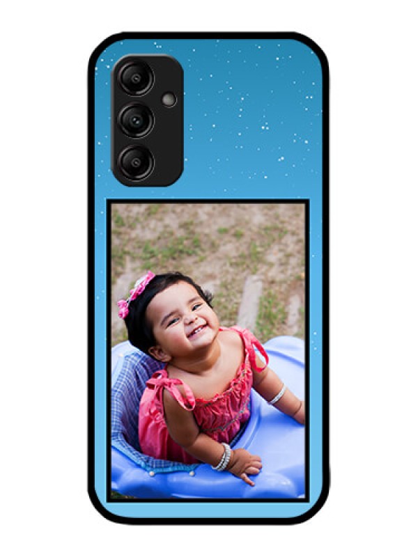 Custom Galaxy M14 5G Custom Metal Phone Case - Wave Pattern Colorful Design