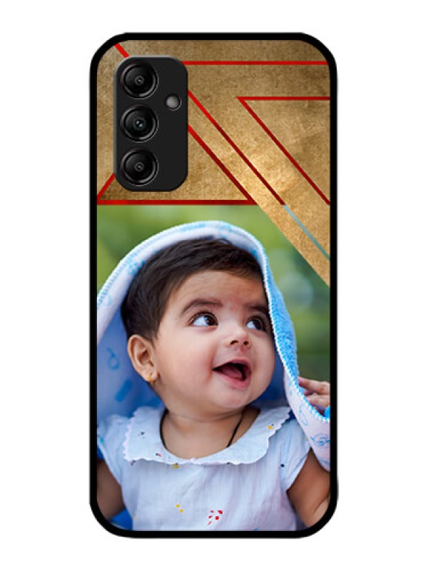 Custom Galaxy M14 5G Custom Metal Phone Case - Gradient Abstract Texture Design