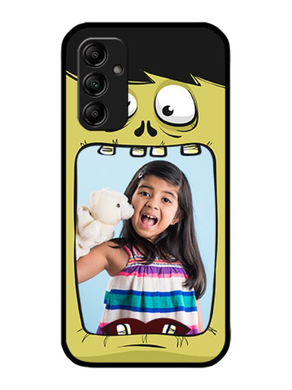 Custom Galaxy M14 5G Custom Metal Phone Case - Cartoon Monster Back Case Design