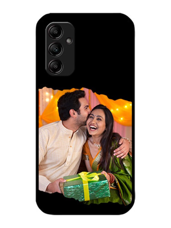 Custom Galaxy M14 5G Custom Metal Phone Case - Tear - Off Design