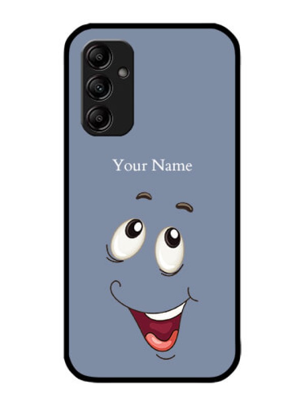 Custom Galaxy M14 5G Custom Metal Phone Case - Laughing Cartoon Face Design