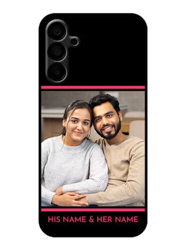 Custom Galaxy M15 5G Custom Metal Phone Case - With Add Text Design