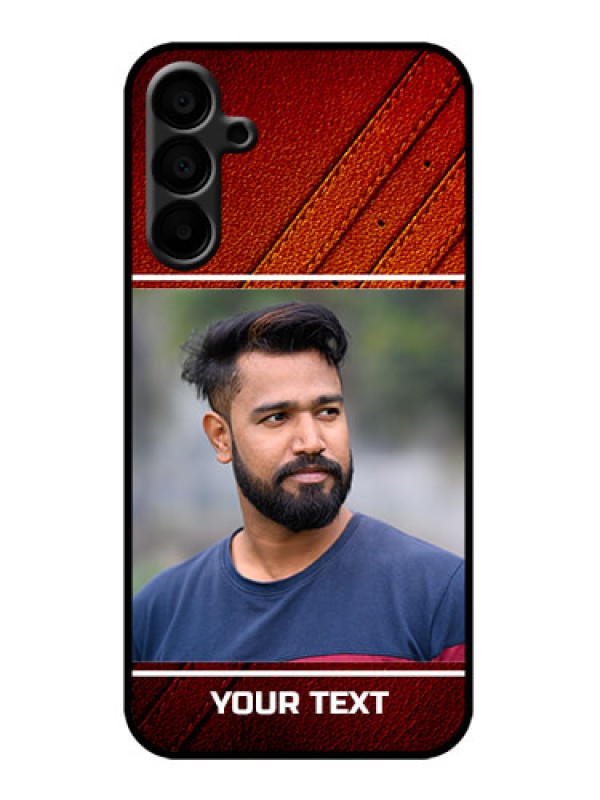 Custom Galaxy M15 5G Custom Metal Phone Case - Leather Phone Case Design