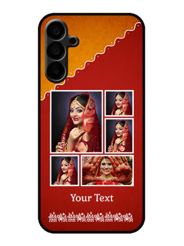 Custom Galaxy M15 5G Custom Metal Phone Case - Wedding Pic Upload Design