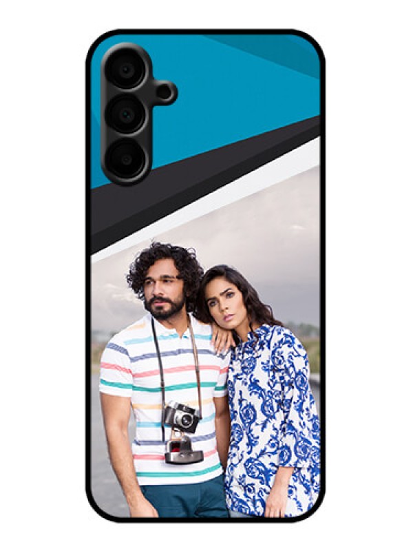 Custom Galaxy M15 5G Custom Metal Phone Case - Simple Pattern Photo Upload Design