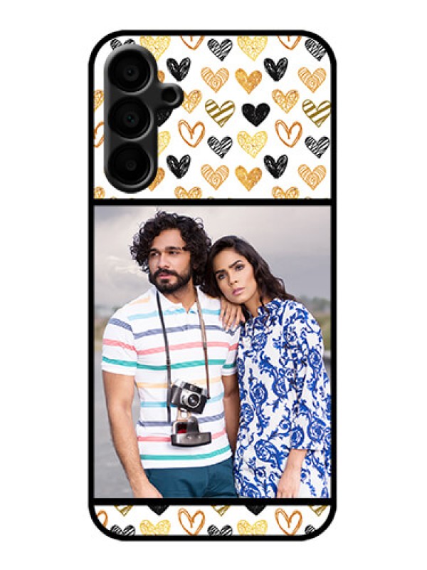 Custom Galaxy M15 5G Custom Metal Phone Case - Love Symbol Design