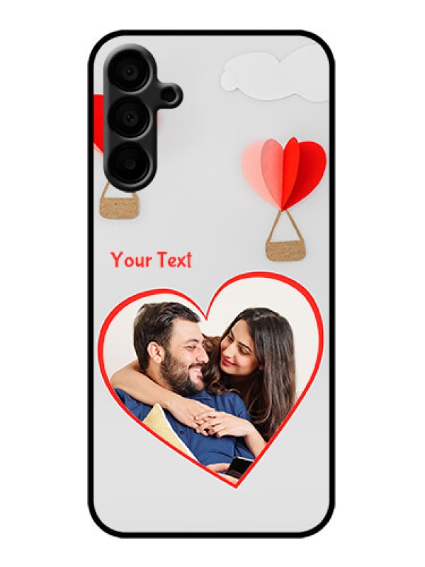 Custom Galaxy M15 5G Custom Metal Phone Case - Parachute Love Design