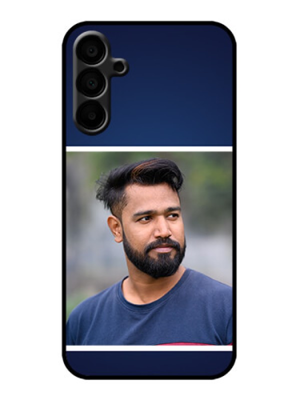 Custom Galaxy M15 5G Custom Metal Phone Case - Simple Royal Blue Design