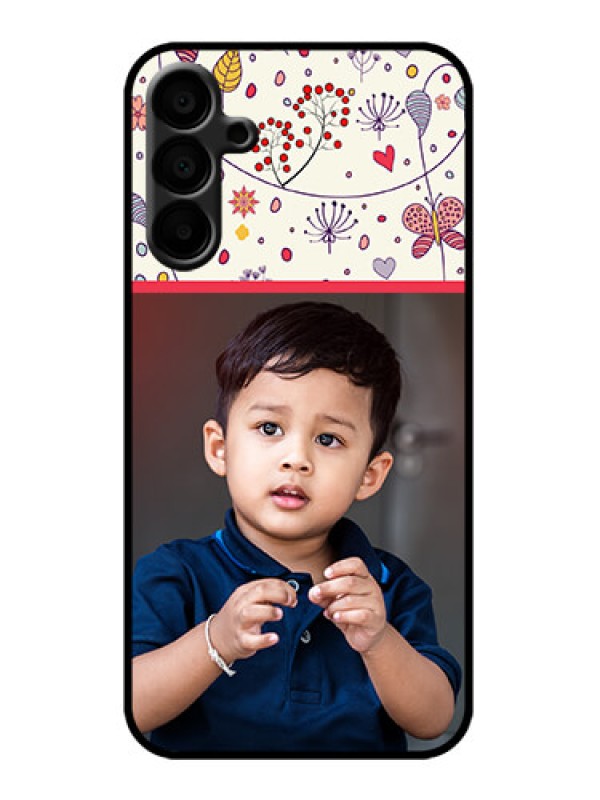 Custom Galaxy M15 5G Custom Metal Phone Case - Premium Floral Design