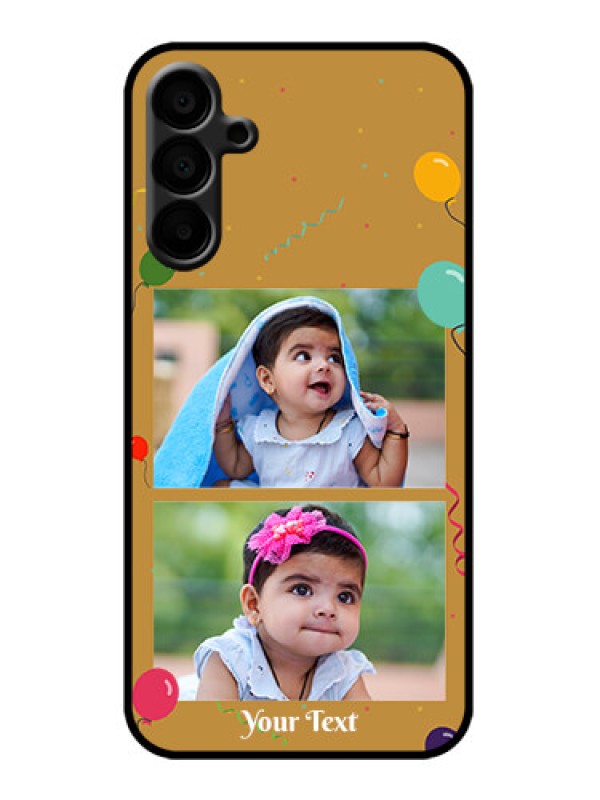 Custom Galaxy M15 5G Custom Metal Phone Case - Image Holder With Birthday Celebrations Design