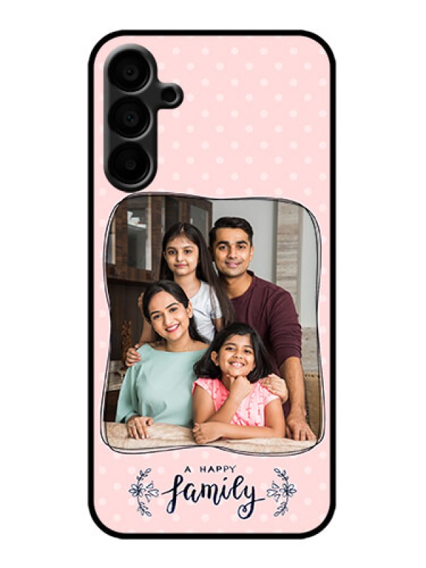 Custom Galaxy M15 5G Custom Metal Phone Case - Family With Dots Design