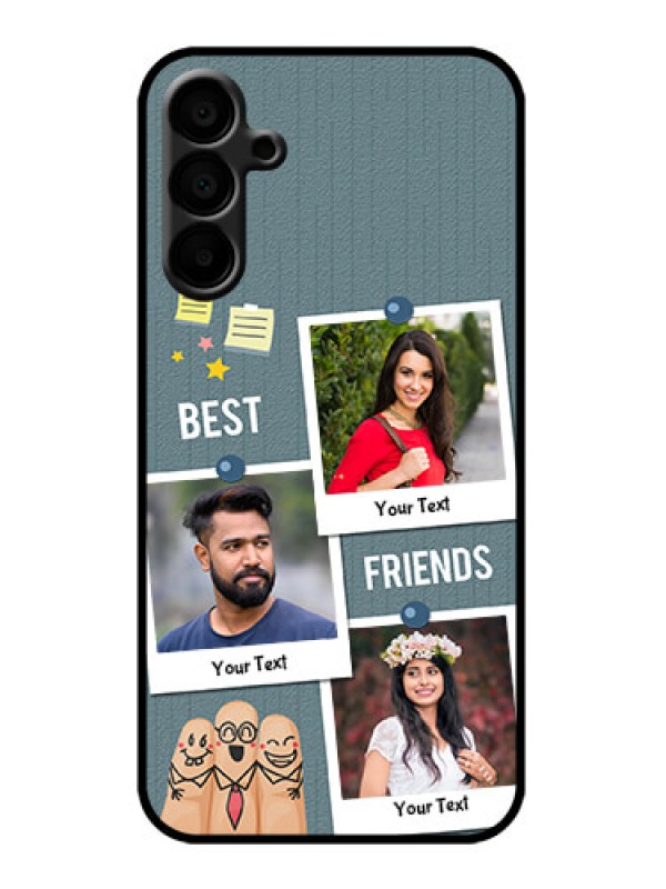 Custom Galaxy M15 5G Custom Metal Phone Case - Sticky Frames And Friendship Design
