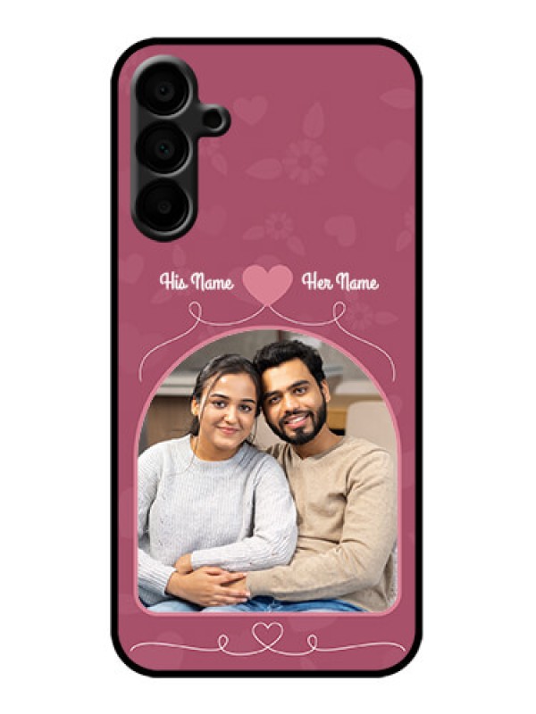 Custom Galaxy M15 5G Custom Metal Phone Case - Love Floral Design