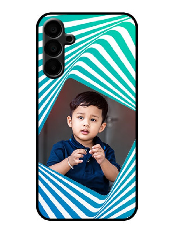 Custom Galaxy M15 5G Custom Metal Phone Case - Abstract Spiral Design