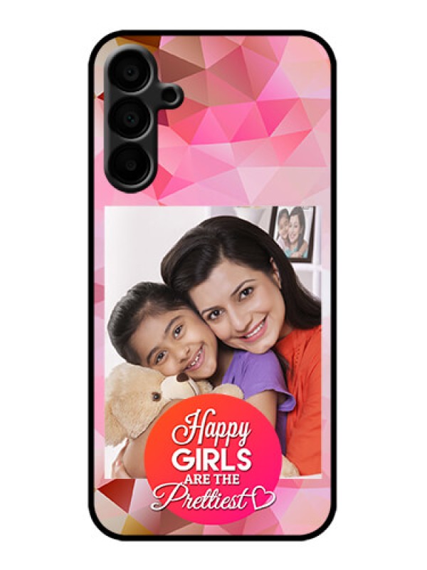 Custom Galaxy M15 5G Custom Metal Phone Case - Abstract Triangle Design