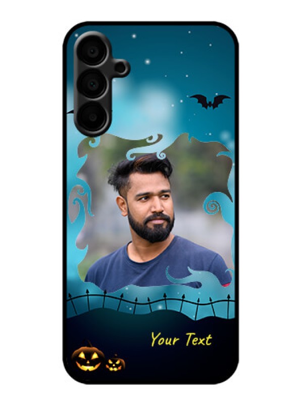 Custom Galaxy M15 5G Custom Metal Phone Case - Halloween Frame Design