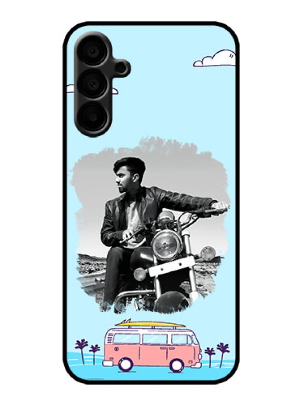 Custom Galaxy M15 5G Custom Metal Phone Case - Travel and Adventure Design