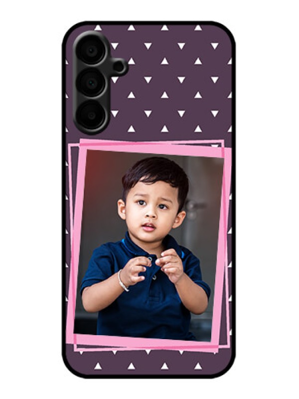 Custom Galaxy M15 5G Custom Metal Phone Case - Triangle Pattern Dotted Design