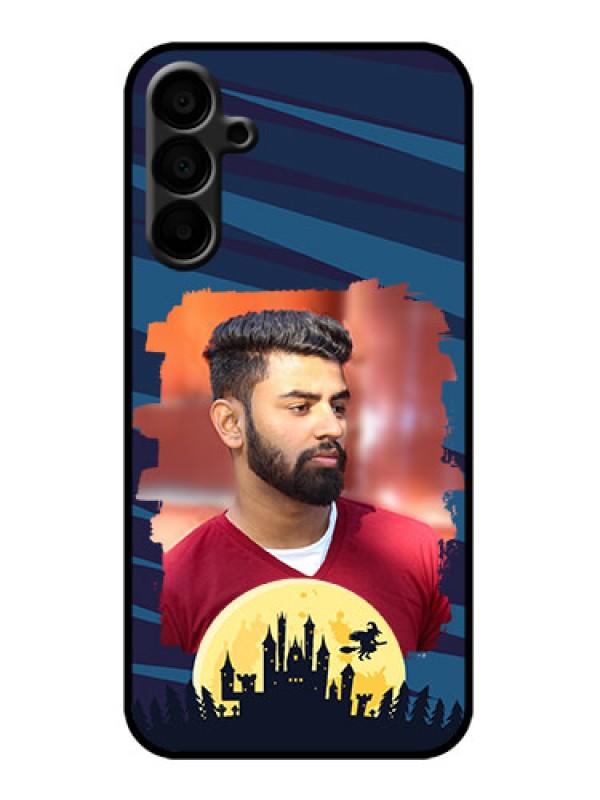 Custom Galaxy M15 5G Custom Metal Phone Case - Halloween Witch Design