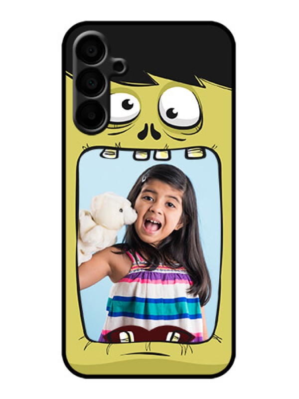 Custom Galaxy M15 5G Custom Metal Phone Case - Cartoon Monster Back Case Design