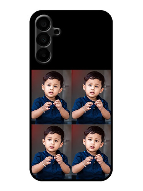 Custom Galaxy M15 5G Custom Metal Phone Case - 4 Image Holder Design