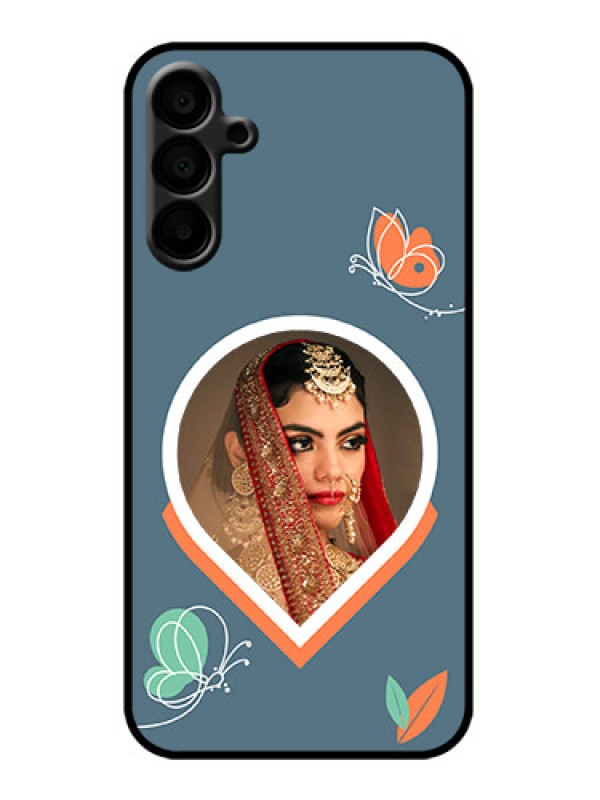 Custom Galaxy M15 5G Custom Metal Phone Case - Droplet Butterflies Design