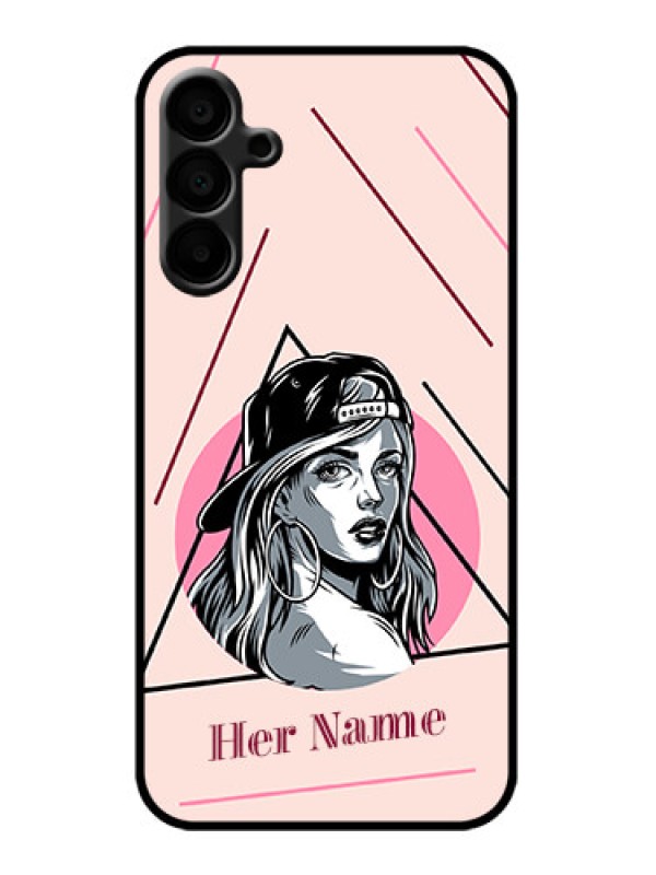Custom Galaxy M15 5G Custom Metal Phone Case - Rockstar Girl Design