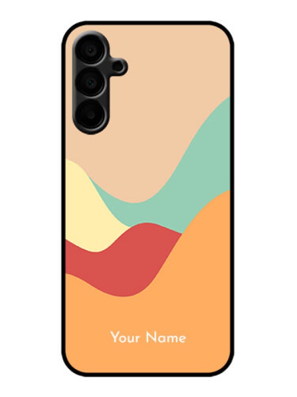 Custom Galaxy M15 5G Custom Metal Phone Case - Ocean Waves Multi - Colour Design