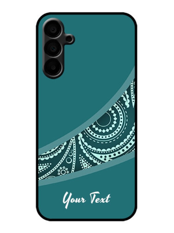 Custom Galaxy M15 5G Custom Metal Phone Case - Semi Visible Floral Design