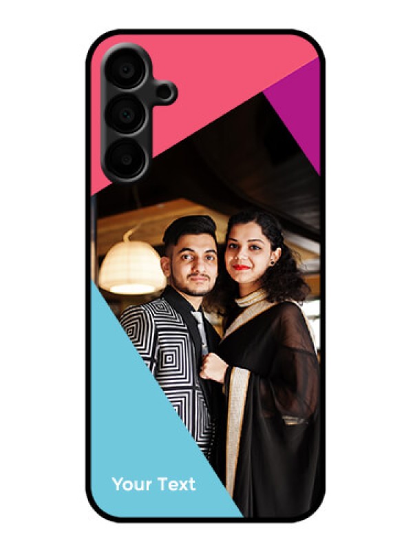 Custom Galaxy M15 5G Custom Metal Phone Case - Stacked Triple Colour Design