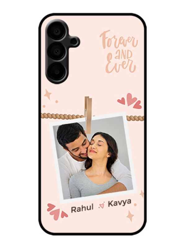 Custom Galaxy M15 5G Custom Metal Phone Case - Forever And Ever Love Design