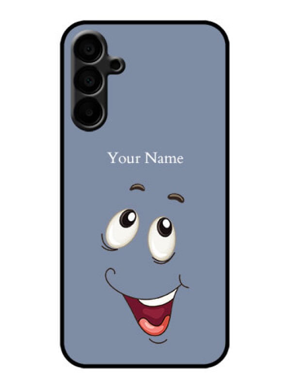 Custom Galaxy M15 5G Custom Metal Phone Case - Laughing Cartoon Face Design